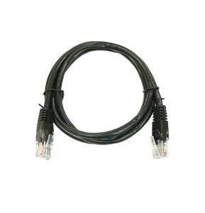 Патч-корд питий RITAR, ССА, UTP, RJ45, Cat.5e, 2m, чорний Q300