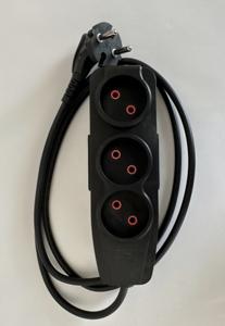 Подовжувач RIGHT HAUSEN 2p/3м ЧОРНИЙ