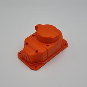 Розетка каучукова RSO помаранчева 2Р+РЕ IP44 TAKEL
