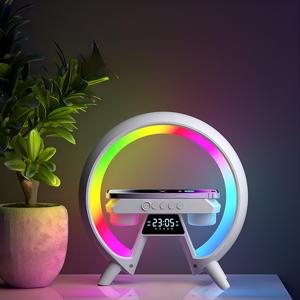 Light Sound Machine XM-X63, RGB нічник, годинник, бездротова зарядка, Bluetooth колонка