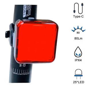 Велоліхтар MY-2107-25LED, waterproof, Li-Ion акумулятор, ЗП Type-C