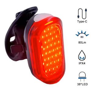 Велоліхтар MY-2106-38LED, waterproof, Li-Ion акумулятор, ЗП Type-C