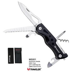 Туристичний ніж Traveler 11см MS-001 Black/Blue/Red