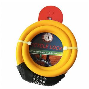 Замок велосипедний KIHUU LOCK 2809, 12*65 тросовий, кодовий