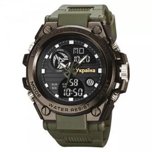 Годинники наручні 2031AG SKMEI, ARMY GREEN, UKRAINE
