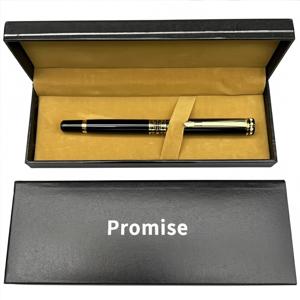 Подарункова ручка ролерна Promise у футлярі (чорно-золота з візерунком) 568