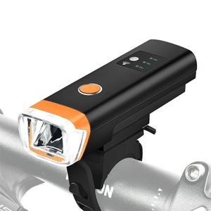 Велоліхтар HJ-047-XPG ULTRA LIGHT, ALUMINUM, AVTOLIGHT SENSOR, Waterproof, Li-Ion аккум., ЗП microUSB