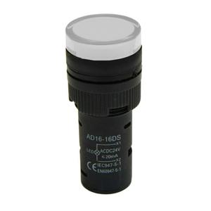Світлодіодний індикатор AD16-16DS 230v АC/DC, білий TAKEL