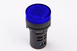 Світлодіодний індикатор AD22-22DS 12v АC/DC, блакитний TAKEL