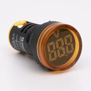 Світлодіодний вольтметр AD22-DVM DC 5-60В, жовтий