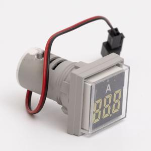 Світлодіодний амперметр AD22-FDAM 0-100A, квадрат, білий TAKEL