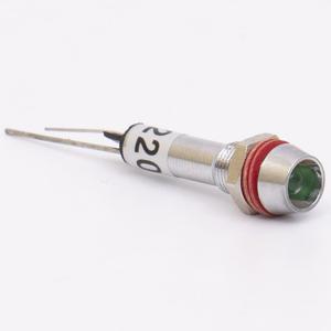 Світлодіодний індикатор металевий AD22C-6 24v AС/DС, зелений