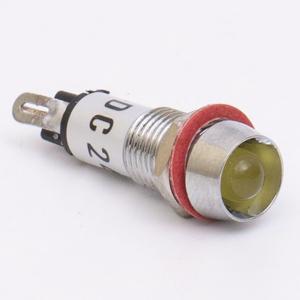 Світлодіодний індикатор металевий AD22C-8 220v AС, жовтий