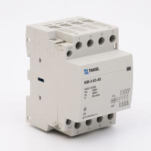 Контактор модульний КМ-3-63-40 63А 4NO TAKEL