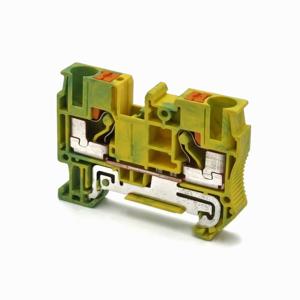 Клема пружинна на Din-рейку "земля" FJ7-6/D, жовто-зелена TAKEL