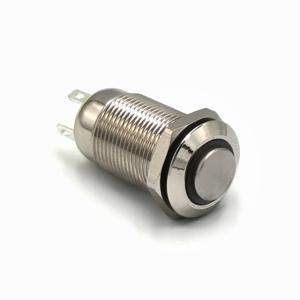 Кнопка металева КНМ-12-HJ-E 220V 1NO висока, червоний TAKEL