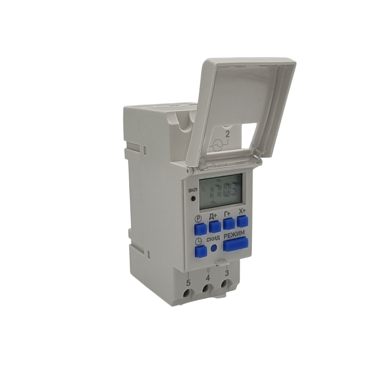 Таймер електронний тижневий AHC20A 20А 1NO+1NC TAKEL