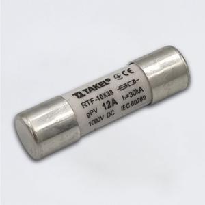 Плавка вставка запобіжника RTF 10х38 12А 1000V DC 30kA TAKEL