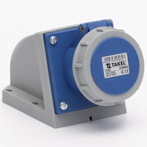 Розетка стаціонарна зовнішня 1132 16А 220В 2Р+Е IP67 Argent TAKEL