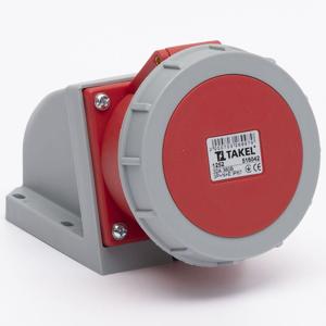 Розетка стаціонарна зовнішня 1252 32А 380В 3Р+N+Е IP67 Argent TAKEL