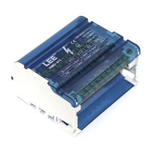 Шина «N» KMD-411 на DIN-рейку в корпусі 4х11, синій LEE