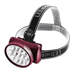 Ліхтарик на лоб 1898, 13LED, ЗУ 220V, вбудований акумулятор