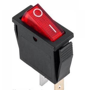 Перемикач вузький KCD-3, ON-OFF , 3pin, 16A, 220V, БЕЗ ПІДСВІТКИ червоний