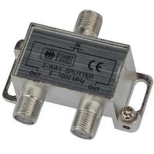 ТВ Сплітер (Splitter) , 2-way 5-1000MHZ, корпус металевий