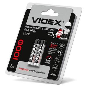 Акумулятор Videx HR03/AAA (МІКРО) 1000mAh double blister
