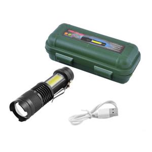 Ліхтар Police 525/ 8468-XPE+COB, Li-Ion аккум., zoom, ЗУ microUSB, Box
