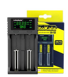 Зарядний пристрій LiitoKala Lii-S2, 2x-18650, 26650, АА, AAA Li-Ion, LiFeP04, NiMH, Оригінал