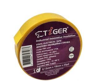 Ізострічка 20м Tiger ЖОВТА 0.13х19х20 (10шт/уп)