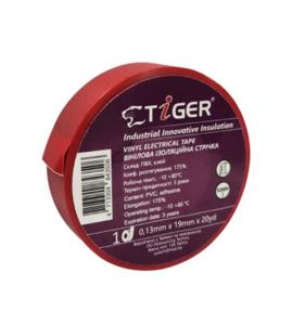 Ізострічка 20м Tiger ЧЕРВОНА  0.13х19х20 (10шт/уп)