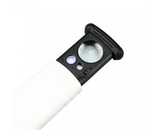 Лупа NO.930-90X висувна з Led підсві чуванням  + UV, 30Х діам. -25мм + 60Х діам. -11мм + 90 Х діам. 8мм