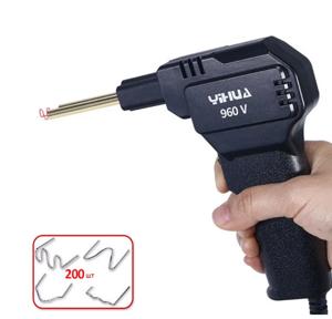 Паяльник для ремонту пластику YIHUA 960-V, 50W, з комплектом скоб (200 шт.)