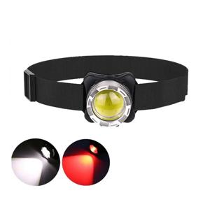 Ліхтар налобний BL-F006-COB (White+ Red), ЧЕРВОНЕ СВІТЛО ЗУ Type-C, Li-Ion акумулятор, Box