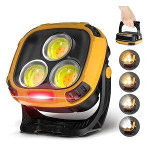 Ліхтар кемпінг W891- 1-3COB (White+ Yellow) +5SMD(Red), Power bank, 2x18650, ЗУ Type-C, магніт, гачок
