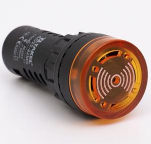 Зумер світло сигнальний AD22-22MS АC/DC 220В, жовтий TAKEL