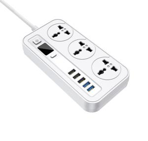 Мережевий фільтр -подовжувач Aspor A503 Auto Max (5USB/ 3.4A/2м)- білий