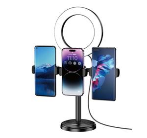 Настільна USB Кільцева LED Лампа Kakusiga KSC-1514 для прямих ефірів та стримів- чорний