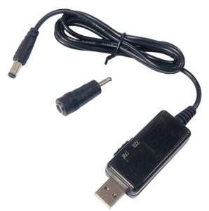Кабель живлення для роутера / модема 2в1 USB-DC 5.5 з 5V на 9V/12V (з перетвор)