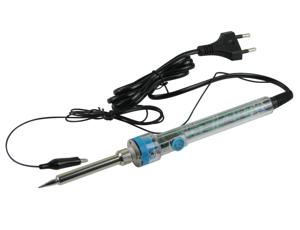 Паяльник 907H з термо регулятором, 100W, 300-600°C, прозорий
