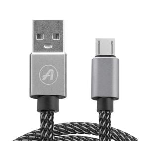 USB кабель Aspor A131L Micro 2.1A/2м- графіт