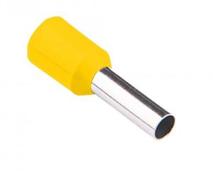 Наконечник втулковий з ізоляцією HB 1/10, жовтий (100шт) TAKEL