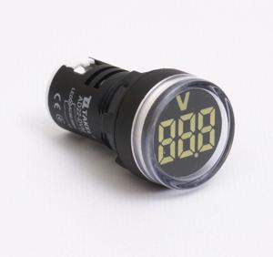 Світлодіодний вольтметр AD22-DVM АC 60-500В, білий TAKEL