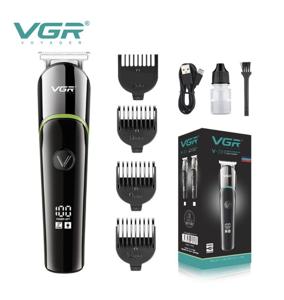 Тример VGR V-291 GREEN, 4 насадки, LED display