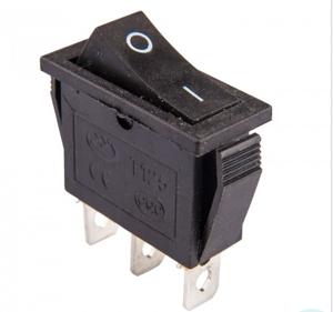 Перемикач вузький KCD-3, ON-OFF , 3pin, 16A, 220V, чорний