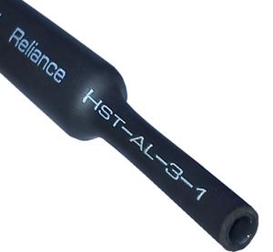 Термо усаджувальна трубка з клеєвим шаром 3:1 HST-AL-3-1 19,1/6,3, чорний RELIANCE