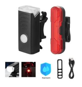 Велоліхтар BSK- HY027-XPG, STOP -5SMD(red), Li-lon акумулятор. 3У microUSB, Box