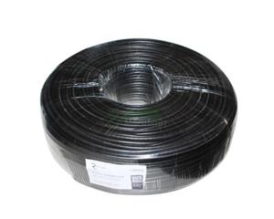 Кабель 50 Ом RITAR RG58U-64W, 0,80 мм.ССА, 64x0. 12m ССА жовтий екран, 50 Ом, FPE, оболонка 5мм чорна PVC, бухта 100м